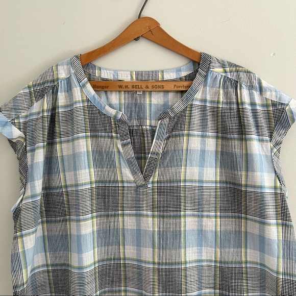 Northern Reflections Plaid Cotton Tank Blouse Size XXL - Picture 2 of 7